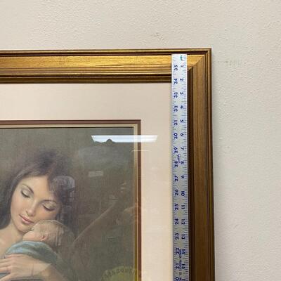 1978 Irene Spencer Mother & Child Framed Art Signed Numbered