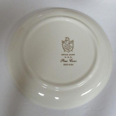 Vintage French Saxon China, USA, 5 1/2" Plates, Set of 10