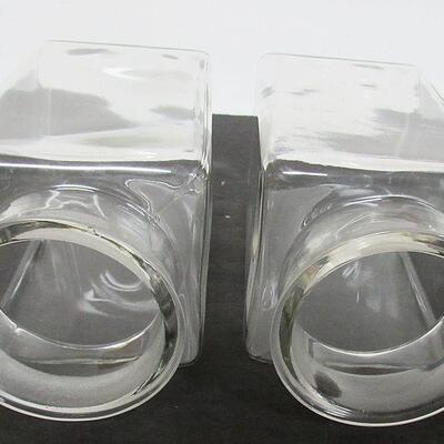 2 Vintage Apocathary Jars Matching, Read Description