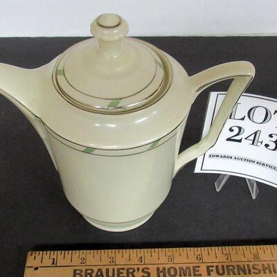 Vintage Fine China Tall Tea Pot, Unmarked