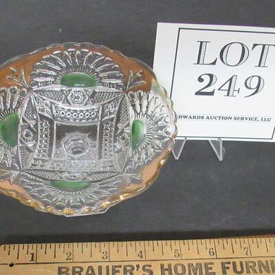 Vintage Pattern Glass Small Compote
