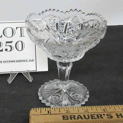 Vintage Pressed Glass Small Compote