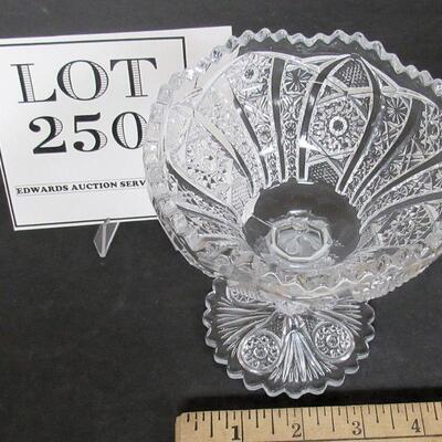 Vintage Pressed Glass Small Compote