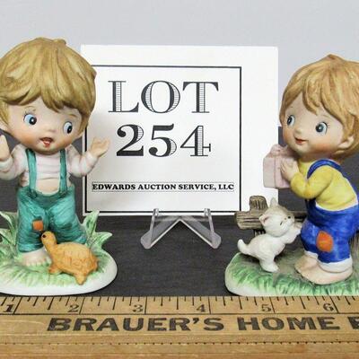 Lot of 2 Cute Kid Figurines