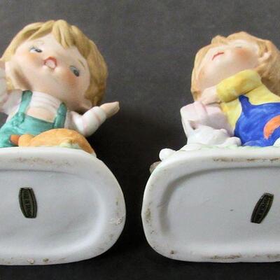 Lot of 2 Cute Kid Figurines