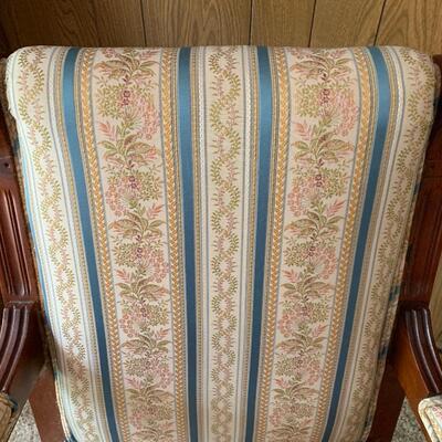 Antique Eastlake Upholstered Parlor Chair (late 19th/early 20th century)