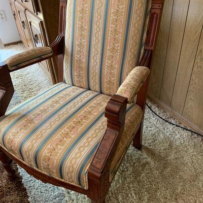 Antique Eastlake Upholstered Parlor Chair (late 19th/early 20th century)