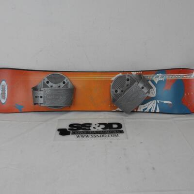Freeride 110 ESP Beginners Snowboard. Orange & Blue