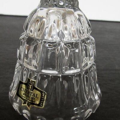 3 Vintage Glass Bells, Pressed Glass and Cut Grapes Pattern