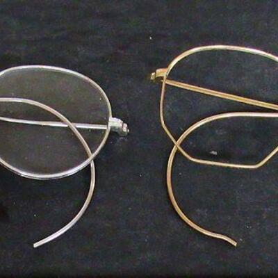 2 Vintage Glasses Frames, Both 1/10 12K GF One has no lenses