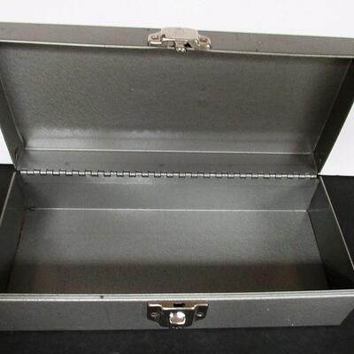 Sturdy Vintage Metal Box, No Key