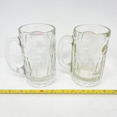 A&W GLASS BEER MUGS