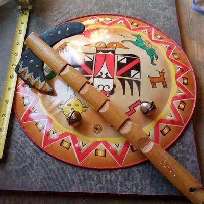 LOT 150            NEAT TOY SHIELD AND TOMAHAWK