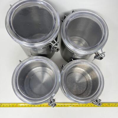STAINLESS STEEL KITCHEN CANISTERS