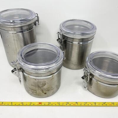 STAINLESS STEEL KITCHEN CANISTERS