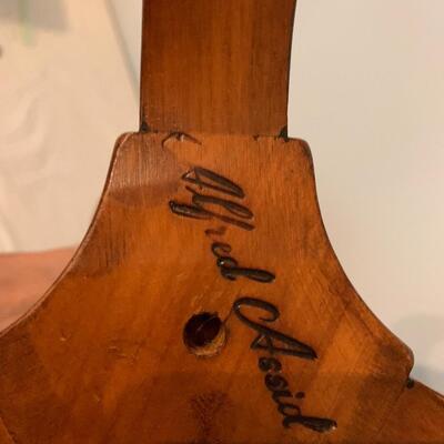 MCM Signed Alfred Assid Candle Table