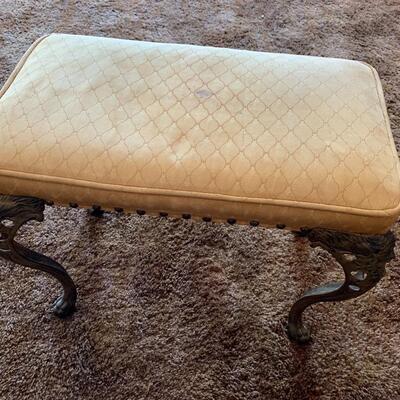 Antique Wrought Iron Vanity Stool