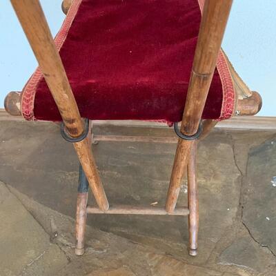 Antique English Child's Lawn Folding Lawn Chair