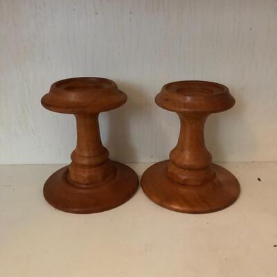 Carved Wooden Animals & Candleholders ( FR-MG )