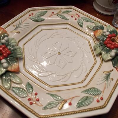 Christmas Dinnerware and Serving Plate