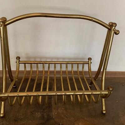 Brass Firewood Rack