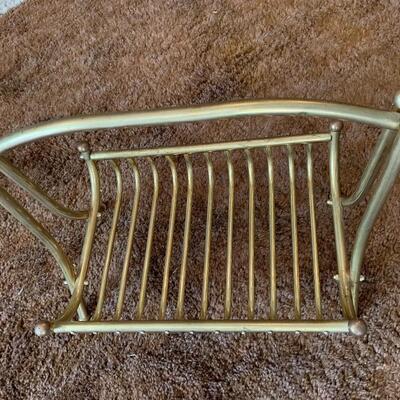 Brass Firewood Rack