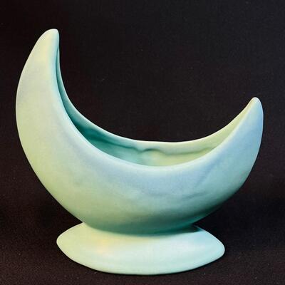 Lovely Vintage Van Briggle Crescent Moon Vase