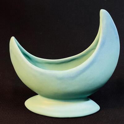 Lovely Vintage Van Briggle Crescent Moon Vase