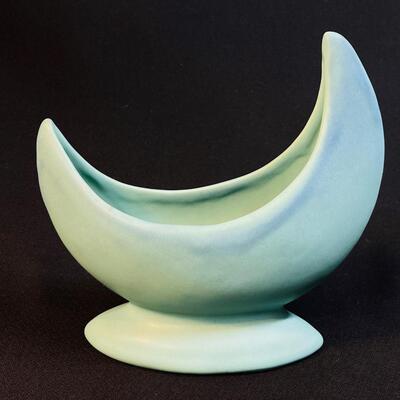 Lovely Vintage Van Briggle Crescent Moon Vase