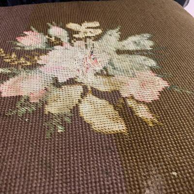 Needlepoint Foot Stool