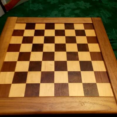 Large Wooden Chess Board/Checkers Board