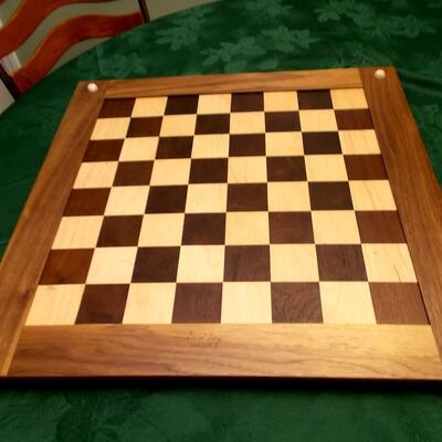 Large Wooden Chess Board/Checkers Board