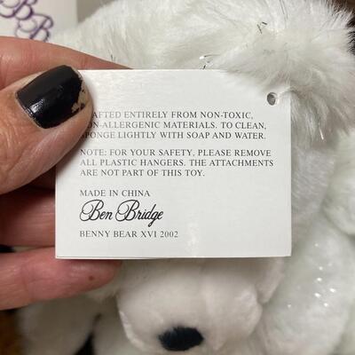 6 Ben Bridges Gift Holder Teddy Bear Plush Animals