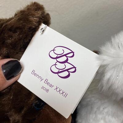 6 Ben Bridges Gift Holder Teddy Bear Plush Animals