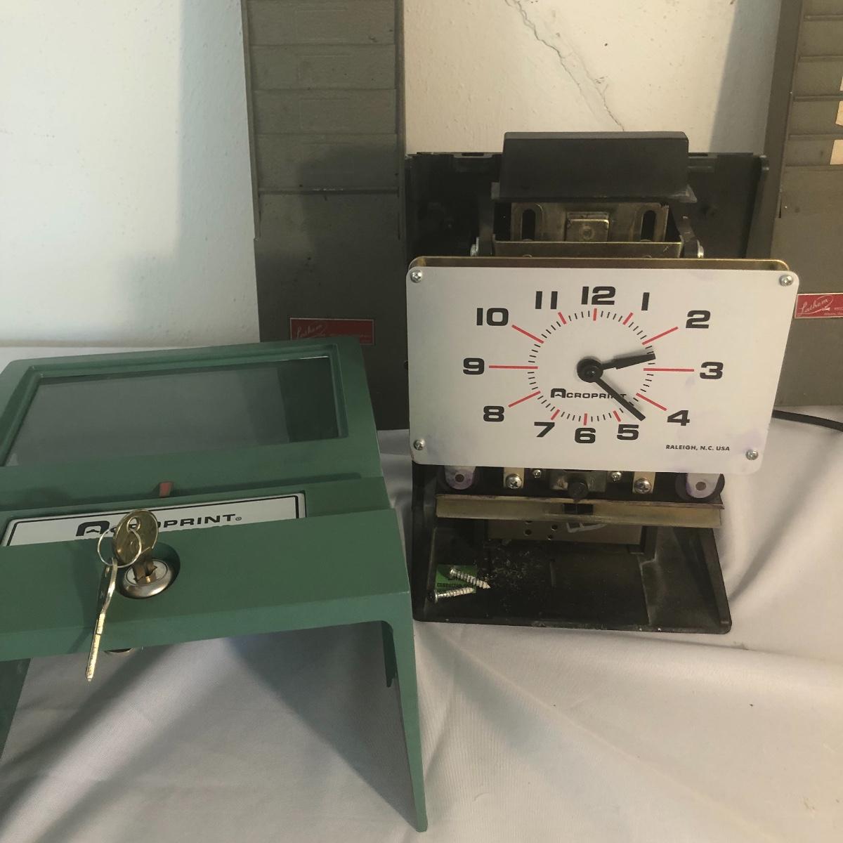 Acroprint Time Clock W/Ink & Two Time Card Slots (LRRG)
