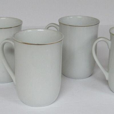 4 Older Norman Rockwell Mugs, Sour Note, Music Maker, Vacation's Over and Party Time, 1981