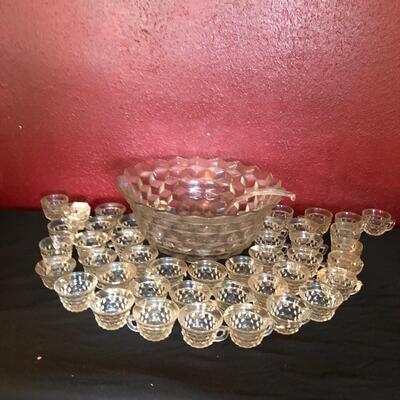 Large Punch Bowl with Matching Glasses ( FR-MG )