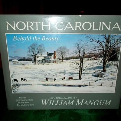 Large Coffee Table Book of North Carolina Watercolors by William Magnum
