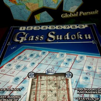 Collection of 6 Board Games and a Sudoku Set