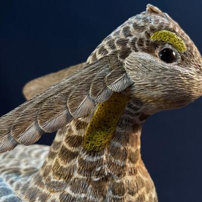 Amazing Hand Carved Folk Art Prairie Chicken