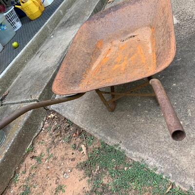 Vintage Shabby Chic Wheelbarrow Garden Decor