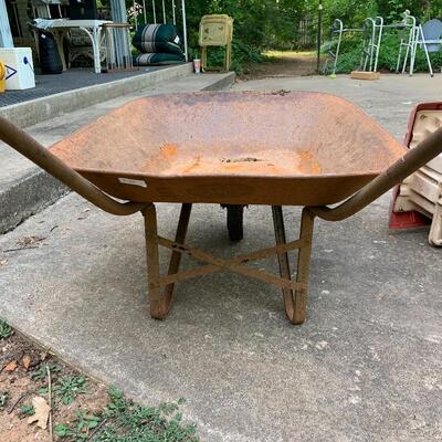 Vintage Shabby Chic Wheelbarrow Garden Decor