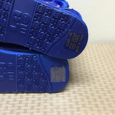 Bright Royal Blue Fleece Lined Lam Boots Shoes Size 10 NEW