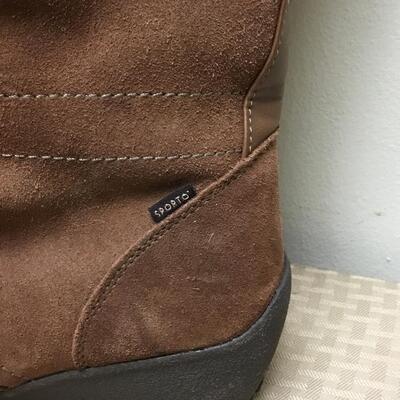 Sporto Brown Suede Fur Line Trim Winter Boots 9W