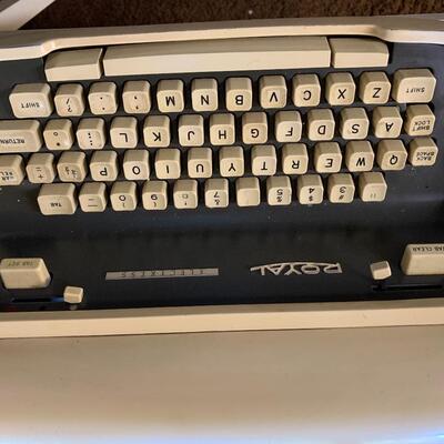 Vintage Royal Electress Electric Typewriter with metal table-excellent condition!