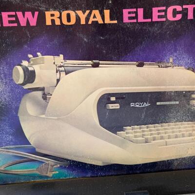 Vintage Royal Electress Electric Typewriter with metal table-excellent condition!