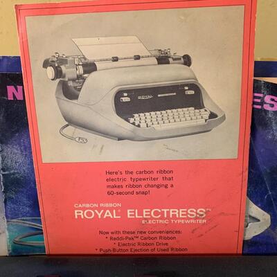 Vintage Royal Electress Electric Typewriter with metal table-excellent condition!