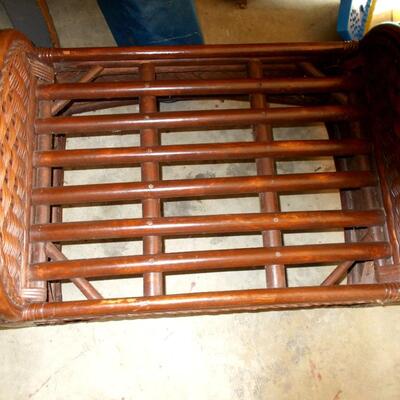 Wicker and Rattan Ottoman