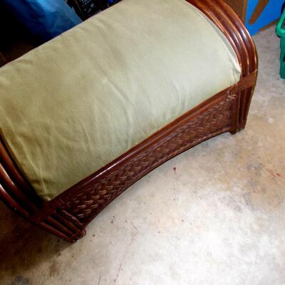 Wicker and Rattan Ottoman