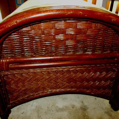 Wicker and Rattan Ottoman